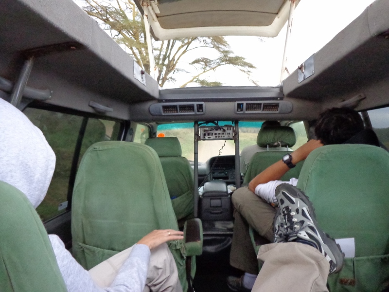 Seat arrangement In a safari land cruiser